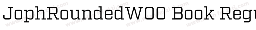 JophRoundedW00 Book Regular字体转换